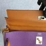 Hermes Kelly Arlequin 35 6tone Clemence Leather with Palladium Hardware #TCKY-6 - Image 22