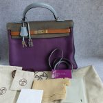Hermes Kelly Arlequin 35 6tone Clemence Leather with Palladium Hardware #TCKY-6 - Image 2