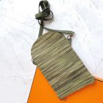 Hermes Pillow MM Mix Green Vibrato/Lambskin and Silver Hardware #TCKY-11