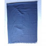 Hermes Plain H Stole Navy Blue Wool/Cashmere #TCOR-4 - Image 2