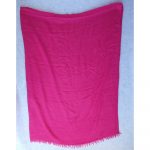Hermes Plain H Stole Dark Pink Wool/Cashmere #TCOR-5 - Image 4