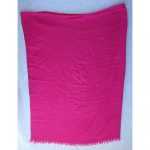 Hermes Plain H Stole Dark Pink Wool/Cashmere #TCOR-5 - Image 5
