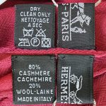 Hermes Plain H Stole Red Wool/Cashmere #TCOR-3 - Image 8