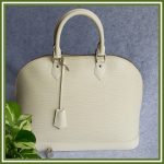 LV Alma MM/GM Size M4032J Ivorie Epi Leather with Silver Hardware #KELC-1