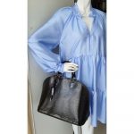 LV Alma MM M5289N Black Electric Epi Vernis Leather with Silver Hardware #KELC-1 - Image 42