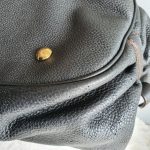 LV Mahina XL Shoulder Bag Black Leather with Gold Hardware #YTSS-1 - Image 13