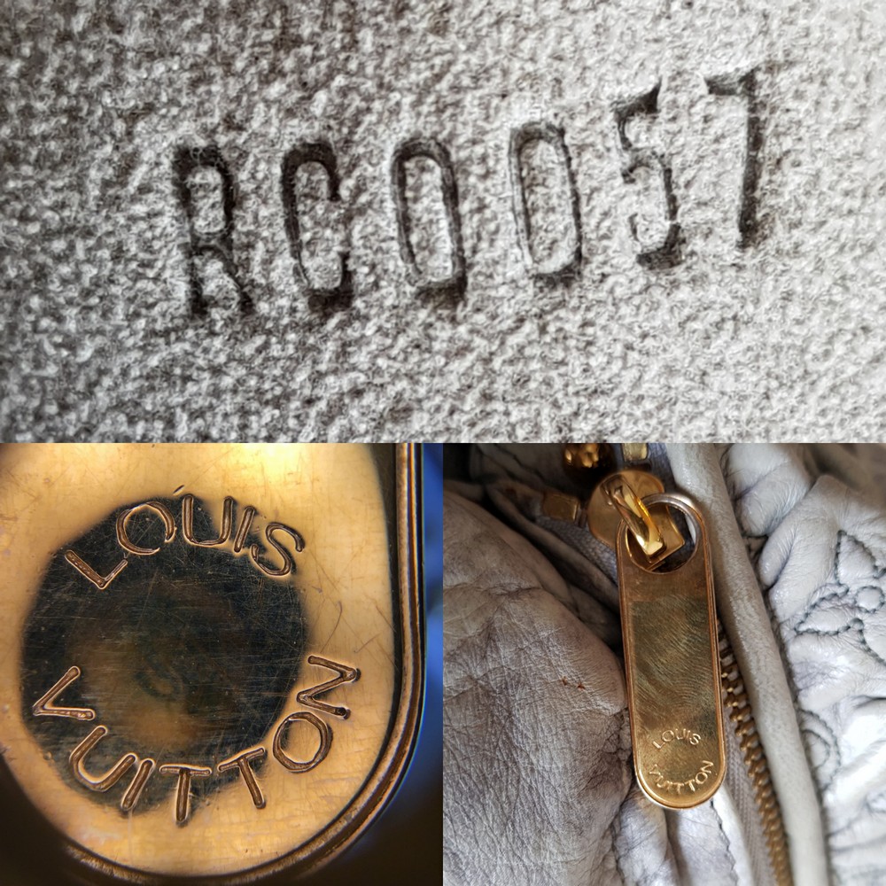 Louis Vuitton Gray Monogram Olympe Nimbus GM Grey Leather ref