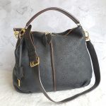 LV Selene MM Black Mahina Calf Leather with Gold Hardware Bag #TUCT-3