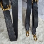 LV Selene MM Black Mahina Calf Leather with Gold Hardware Bag #TUCT-3 - Image 16