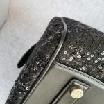 LV Speedy Sunshine Express 30cm Black Monogram Sequins with Leather and Antique Silver Hardware #TCRE-3 - Image 14