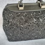 LV Speedy Sunshine Express 30cm Black Monogram Sequins with Leather and Antique Silver Hardware #TCRE-3 - Image 3