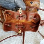 MCM Bucket Bag Brown Visetos Coated Canvas With Leather And Gold Hardware #STCT-2 - Image 13