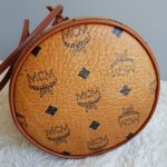 MCM Bucket Bag Brown Visetos Coated Canvas With Leather And Gold Hardware #STCT-2 - Image 8