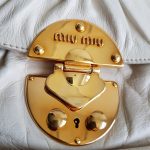 Miu Miu Bag Light Cream Calf Leather With Gold Hardware #UREE-1 - Image 27