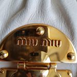 Miu Miu Bag Light Cream Calf Leather With Gold Hardware #UREE-1 - Image 26