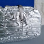 Prada 2way Bag Metallic Silver Lambskin With Saffiano Leather And Silver Hardware #CEOL-43 - Image 11