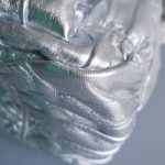 Prada 2way Bag Metallic Silver Lambskin With Saffiano Leather And Silver Hardware #CEOL-43 - Image 15