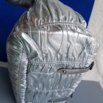 Prada 2way Bag Metallic Silver Lambskin With Saffiano Leather And Silver Hardware #CEOL-43 - Image 13