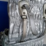 Prada 2way Bag Metallic Silver Lambskin With Saffiano Leather And Silver Hardware #CEOL-43 - Image 26