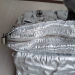 Prada 2way Bag Metallic Silver Lambskin With Saffiano Leather And Silver Hardware #CEOL-43 - Image 21
