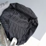 Prada 2way Bag Metallic Silver Lambskin With Saffiano Leather And Silver Hardware #CEOL-43 - Image 41