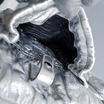 Prada 2way Bag Metallic Silver Lambskin With Saffiano Leather And Silver Hardware #CEOL-43 - Image 35