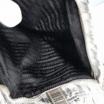 Prada 2way Bag Metallic Silver Lambskin With Saffiano Leather And Silver Hardware #CEOL-43 - Image 38