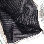 Prada 2way Bag Metallic Silver Lambskin With Saffiano Leather And Silver Hardware #CEOL-43 - Image 39