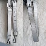 Prada 2way Bag Metallic Silver Lambskin With Saffiano Leather And Silver Hardware #CEOL-43 - Image 28