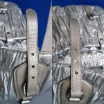 Prada 2way Bag Metallic Silver Lambskin With Saffiano Leather And Silver Hardware #CEOL-43 - Image 30