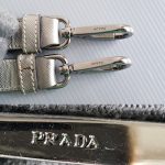Prada 2way Bag Metallic Silver Lambskin With Saffiano Leather And Silver Hardware #CEOL-43 - Image 31