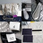 Prada 2way Bag Metallic Silver Lambskin With Saffiano Leather And Silver Hardware #CEOL-43 - Image 7