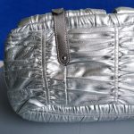 Prada 2way Bag Metallic Silver Lambskin With Saffiano Leather And Silver Hardware #CEOL-43 - Image 10