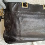 Prada Tote Black Calf Leather With Gold Hardware #YTYC-6 - Image 11