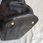 Prada Tote Black Calf Leather With Gold Hardware #YTYC-6 - Image 17