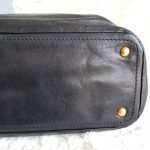 Prada Tote Black Calf Leather With Gold Hardware #YTYC-6 - Image 16