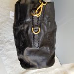 Prada Tote Black Calf Leather With Gold Hardware #YTYC-6 - Image 13
