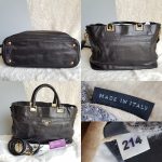 Prada Tote Black Calf Leather With Gold Hardware #YTYC-6 - Image 2