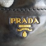 Prada Tote Black Calf Leather With Gold Hardware #YTYC-6 - Image 23