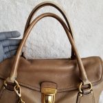 Prada Tote Brown Calf Leather WIth Gold Hardware #CTYR-6 - Image 21