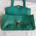 Proenza Schouler PS1 Clutch Green Leather With Gold Hardware #YUSS-12 - Image 21