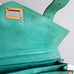 Proenza Schouler PS1 Clutch Green Leather With Gold Hardware #YUSS-12 - Image 18