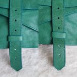 Proenza Schouler PS1 Clutch Green Leather With Gold Hardware #YUSS-12 - Image 22
