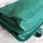 Proenza Schouler PS1 Clutch Green Leather With Gold Hardware #YUSS-12 - Image 12