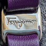 Salvatore Ferragamo Purple Leather with Silver Hardware #TERS-9 - Image 3