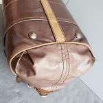 Tods 2way Bag Brown Coated Canvas with Leather and Silver Hardware #TLKC-3 - Image 14