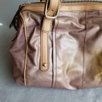 Tods 2way Bag Brown Coated Canvas with Leather and Silver Hardware #TLKC-3 - Image 6