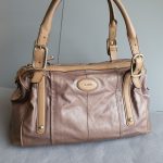 Tods 2way Bag Brown Coated Canvas with Leather and Silver Hardware #TLKC-3 - Image 3