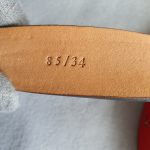 Valentino Garavani Size 85/34 Belt Red Patent Leather with Gold Hardware #TLLK-2 - Image 9