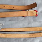 Valentino Garavani Size 85/34 Belt Red Patent Leather with Gold Hardware #TLLK-2 - Image 6